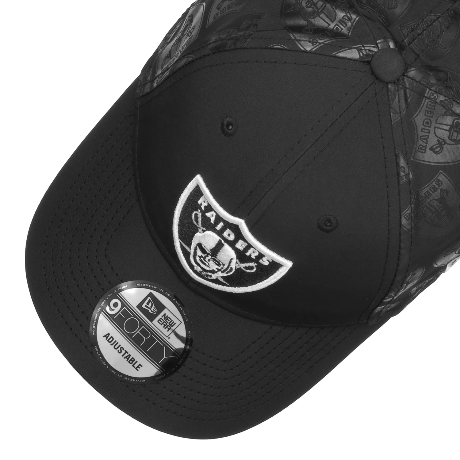 9Forty NFL Half Monogram Raiders Cap By New Era 3 9Forty NFL Half Monogram Raiders Cap By New Era