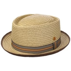 Andy Brown Pork Pie Strohhut By Mayser -Modehutgeschäft Andy Brown Pork Pie Strohhut by Mayser natur.65309 rf40