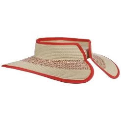 Annavela Strohvisor By Seeeberger -Modehutgeschäft Annavela Strohvisor by Seeeberger natur rot.64904 3rf196