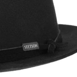 Baxter Pork Pie Wollhut By Stetson -Modehutgeschäft Baxter Pork Pie Wollhut by Stetson schwarz.62326 4rf4