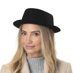 Baxter Pork Pie Wollhut By Stetson -Modehutgeschäft Baxter Pork Pie Wollhut by Stetson.62326 7