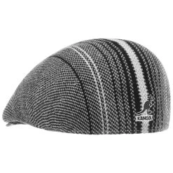 Birds Eye Stripe Flatcap By Kangol -Modehutgeschäft Birds Eye Stripe Flatcap by Kangol grau.59754 3rf13