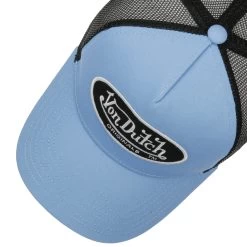Boston Oval Patch Trucker Cap By Von Dutch -Modehutgeschäft Boston Oval Patch Trucker Cap by Von Dutch hellblau.63169 1rf9