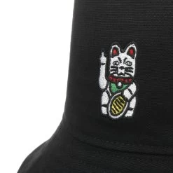 Bye Bye Cat Bucket Stoffhut By Iriedaily -Modehutgeschäft Bye Bye Cat Bucket Stoffhut by iriedaily schwarz.59830 4rf4