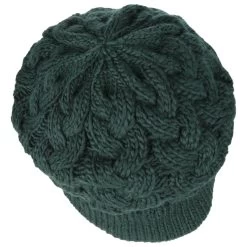 Cable Knit Ballonmütze By Seeberger -Modehutgeschäft Cable Knit Ballonmuetze by Seeberger dunkelgruen.63241 1rf174