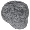 Cable Knit Ballonmütze By Seeberger -Modehutgeschäft Cable Knit Ballonmuetze by Seeberger grau.63241 1rf13