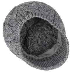Cable Knit Ballonmütze By Seeberger -Modehutgeschäft Cable Knit Ballonmuetze by Seeberger grau.63241 2rf13