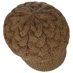 Cable Knit Ballonmütze By Seeberger -Modehutgeschäft Cable Knit Ballonmuetze by Seeberger hellbraun.63241 1rf175