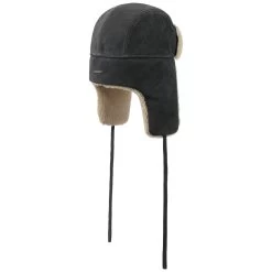 Calf Split Lapeer Fliegermütze By Stetson -Modehutgeschäft Calf Split Lapeer Fliegermuetze by Stetson dunkelblau.58976 3rf192