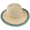 Coloured Edge Schlapphut By Seeberger -Modehutgeschäft Coloured Edge Schlapphut by Seeberger natur blau.58321 1rf194