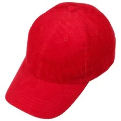 Corduroy Baseballcap By Lipodo -Modehutgeschäft Corduroy Baseballcap by Lipodo rot.48621 1rf3