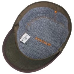 Cotton Herringbone Armycap By Stetson -Modehutgeschäft Cotton Herringbone Armycap by Stetson oliv.53651 2rf14