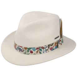 Floral Band Traveller VitaFelt Hut By Stetson -Modehutgeschäft Floral Band Traveller VitaFelt Hut by Stetson cremewei .56401 rf35