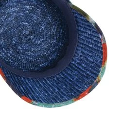 Flower Band Strohcap By Seeberger -Modehutgeschäft Flower Band Strohcap by Seeberger dunkelblau.60916 2rf192