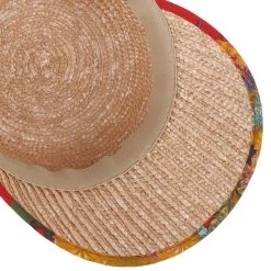 Flower Band Strohcap By Seeberger -Modehutgeschäft Flower Band Strohcap by Seeberger natur.60916 2rf40