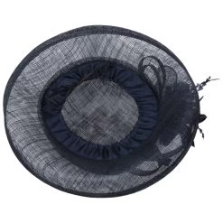 Galima Sinamay Hut Mit Federn By McBURN -Modehutgeschäft Galima Sinamay Hut mit Federn by McBURN dunkelblau.55949 2rf192