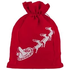 Geschenkbeutel Schlitten Samt 30 Cm X 40 Cm -Modehutgeschäft Geschenkbeutel Schlitten Samt 30 cm x 40 cm rot.65552 rf3