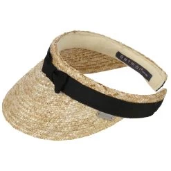 Grace Strohvisor By Betmar -Modehutgeschäft Grace Strohvisor by Betmar natur schwarz.36024 6rf201