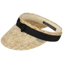 Grace Strohvisor By Betmar -Modehutgeschäft Grace Strohvisor by Betmar natur schwarz.36024 rf201