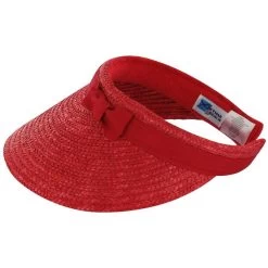 Grace Strohvisor By Betmar -Modehutgeschäft Grace Strohvisor by Betmar rot.36024 f3