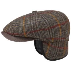 Hatteras Minto Flatcap Mit Ohrenklappen By Stetson -Modehutgeschäft Hatteras Minto Flatcap mit Ohrenklappen by Stetson braun meliert.56526 rf34