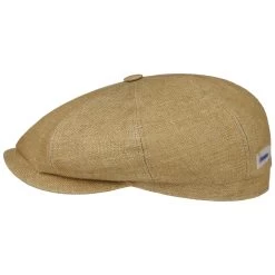 Hatteras Uni Sustainable Linen Flatcap By Stetson