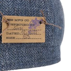 Modehutgeschäft -Modehutgeschäft Hatteras Vinta Leinen Flatcap by Stetson blau.63641 4rf2