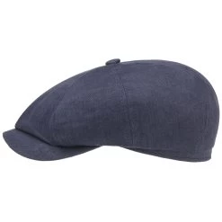 Hatteras Worker Leinen Flatcap By Stetson -Modehutgeschäft Hatteras Worker Leinen Flatcap by Stetson blau.60988 rf2