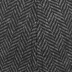 Herringbone Flatcap By Lipodo -Modehutgeschäft Herringbone Flatcap by Lipodo schwarz grau.48696 5rf179