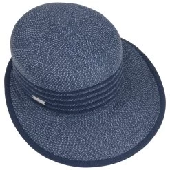 Isa Twotone Damenschute Strohhut By Seeberger -Modehutgeschäft Isa Twotone Damenschute Strohhut by Seeberger blau meliert.50853 1rf36