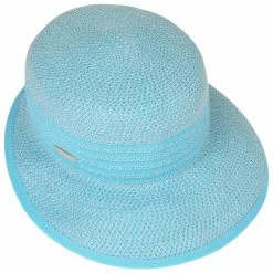 Isa Twotone Damenschute Strohhut By Seeberger -Modehutgeschäft Isa Twotone Damenschute Strohhut by Seeberger tuerkis meliert.50853 1rf20