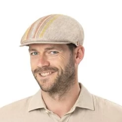 Jasper Stripes Leinencap Mit UV-Schutz By Mayser -Modehutgeschäft Jasper Stripes Leinencap mit UV Schutz by Mayser.59140 8