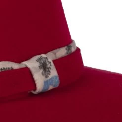Jonia Floral Underbrim Filzhut By Seeberger -Modehutgeschäft Jonia Floral Underbrim Filzhut by Seeberger rot.63281 6rf3