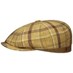 Modehutgeschäft -Modehutgeschäft Kyoto Check Flatcap by Alfonso D Este senf.65219 rf68