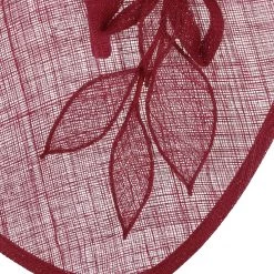 Large Plate Sinamay Fascinator By Seeberger -Modehutgeschäft Large Plate Sinamay Fascinator by Seeberger dunkelrot.64914 5rf171