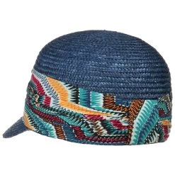 Lioma Strohcap Mit Ethnomuster By Seeberger -Modehutgeschäft Lioma Strohcap mit Ethnomuster by Seeberger blau.55878 3rf2
