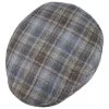 Livano Linen Check Flatcap By Lierys -Modehutgeschäft Livano Linen Check Flatcap by Lierys blau.60782 1rf2