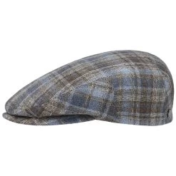 Livano Linen Check Flatcap By Lierys 16 Livano Linen Check Flatcap By Lierys -Modehutgeschäft Livano Linen Check Flatcap by Lierys blau.60782 rf2