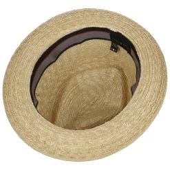 Marcin Pork Pie Strohhut By Lierys Gold -Modehutgeschäft Marcin Pork Pie Strohhut by Lierys Gold natur.62140 2rf40
