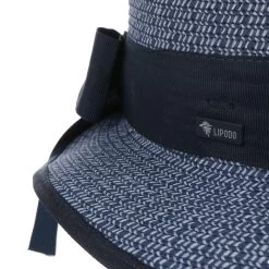 Mavella Schute Strohhut By Lipodo -Modehutgeschäft Mavella Schute Strohhut by Lipodo blau grau.62617 4rf255