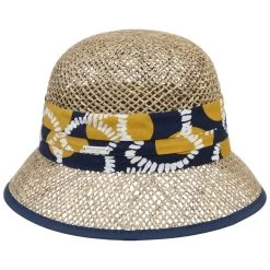 Melly Seegras Strohglocke By Seeberger -Modehutgeschäft Melly Seegras Strohglocke by Seeberger natur blau.58334 rf194