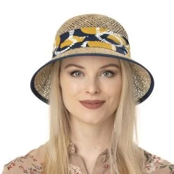 Melly Seegras Strohglocke By Seeberger -Modehutgeschäft Melly Seegras Strohglocke by Seeberger.58334 7