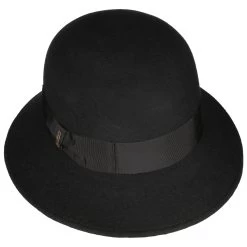 Merino Wool Glockenhut By Borsalino -Modehutgeschäft Merino Wool Glockenhut by Borsalino schwarz.64611 1rf4