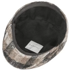 Mortimer Check Flatcap By Bugatti -Modehutgeschäft Mortimer Check Flatcap by bugatti beige schwarz.54605 2rf280