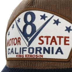 Motor State Cord Mesh Cap By King Kerosin -Modehutgeschäft Motor State Cord Mesh Cap by King Kerosin braun.60691 4rf11