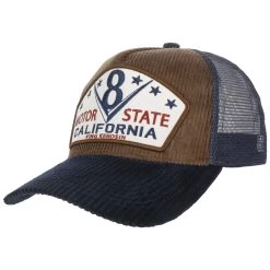 Motor State Cord Mesh Cap By King Kerosin -Modehutgeschäft Motor State Cord Mesh Cap by King Kerosin braun.60691 rf11