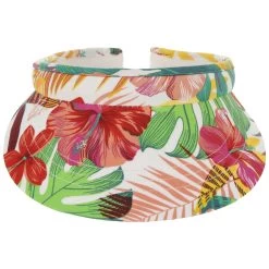 Multicolour Flower Visor By Lipodo -Modehutgeschäft Multicolour Flower Visor by Lipodo wei orange.61429 1rf267