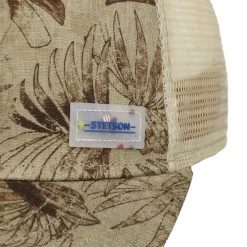 Organic Linen Sustainable Trucker Cap By Stetson -Modehutgeschäft Organic Linen Sustainable Trucker Cap by Stetson dunkelbeige.64228 5rf48