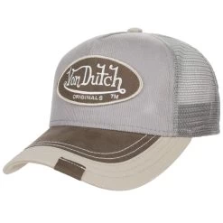 Oval Patch Ottawa Trucker Cap By Von Dutch -Modehutgeschäft Oval Patch Ottawa Trucker Cap by Von Dutch grau.64562 rf13
