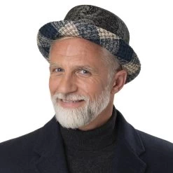 Paisley Pork Pie Stoffhut By Alfonso DEste -Modehutgeschäft Paisley Pork Pie Stoffhut by Alfonso D Este.63723 8